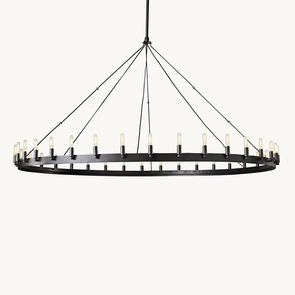 Camino Round Chandelier 73"