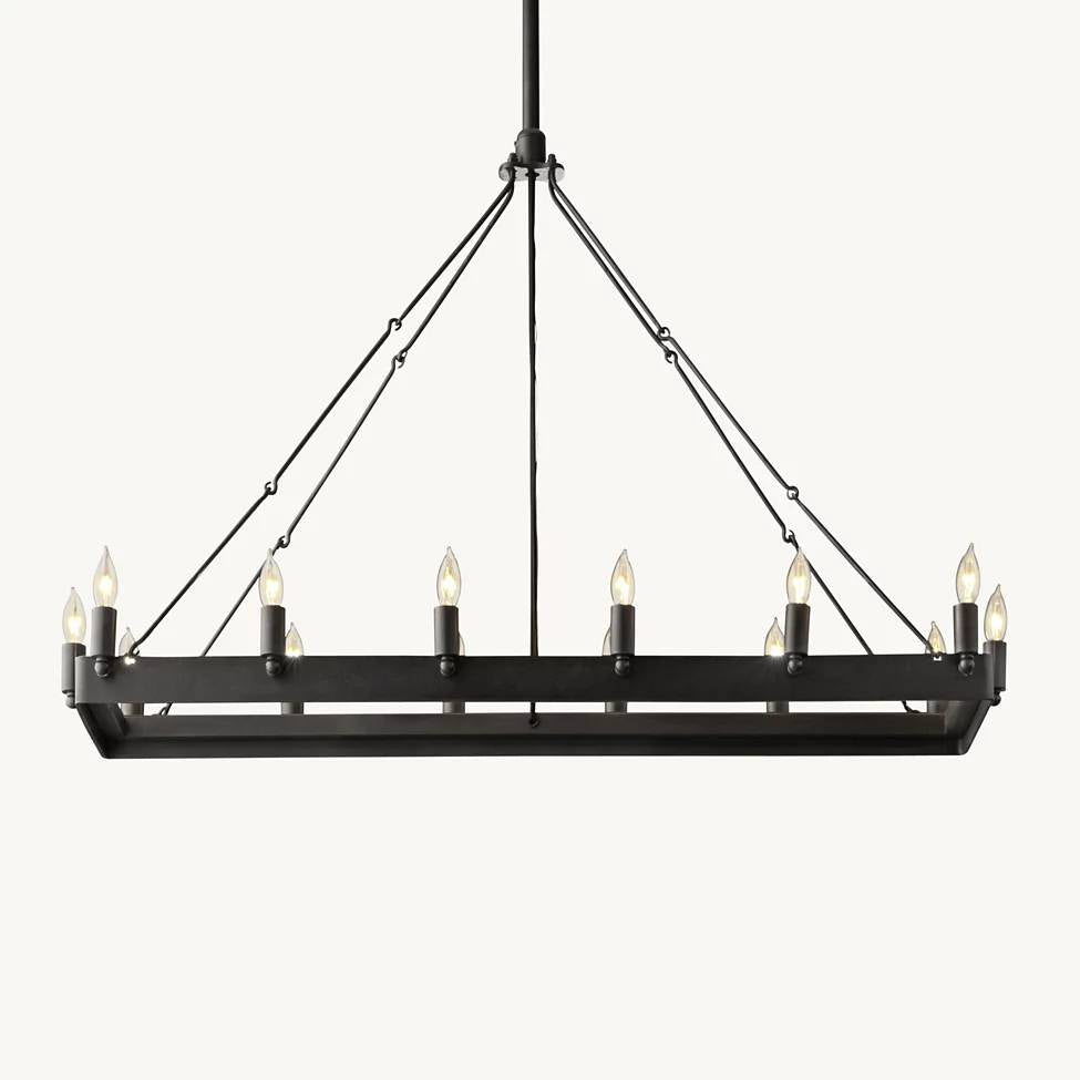 Camino Rectangle Chandelier 41"