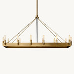 Camino Vintage Structural Rectangle Chandelier 41"