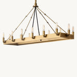 Camino Vintage Structural Rectangle Chandelier 41"
