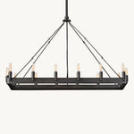 Camino Vintage Structural Rectangle Chandelier 41"