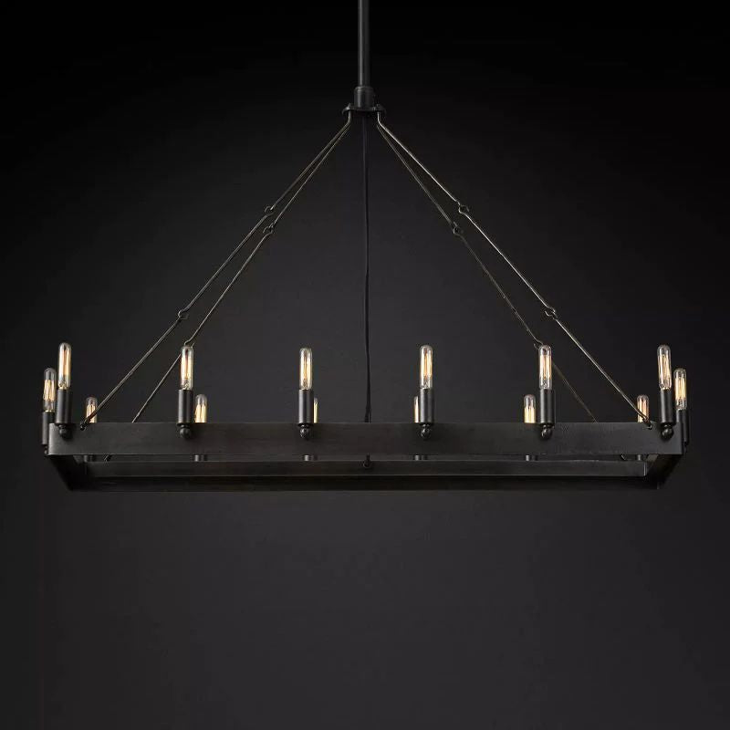 Camino Rectangle Chandelier 41"