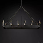 Camino Vintage Structural Rectangle Chandelier 41"