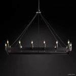 Camino Vintage Structural Rectangle Chandelier 41"