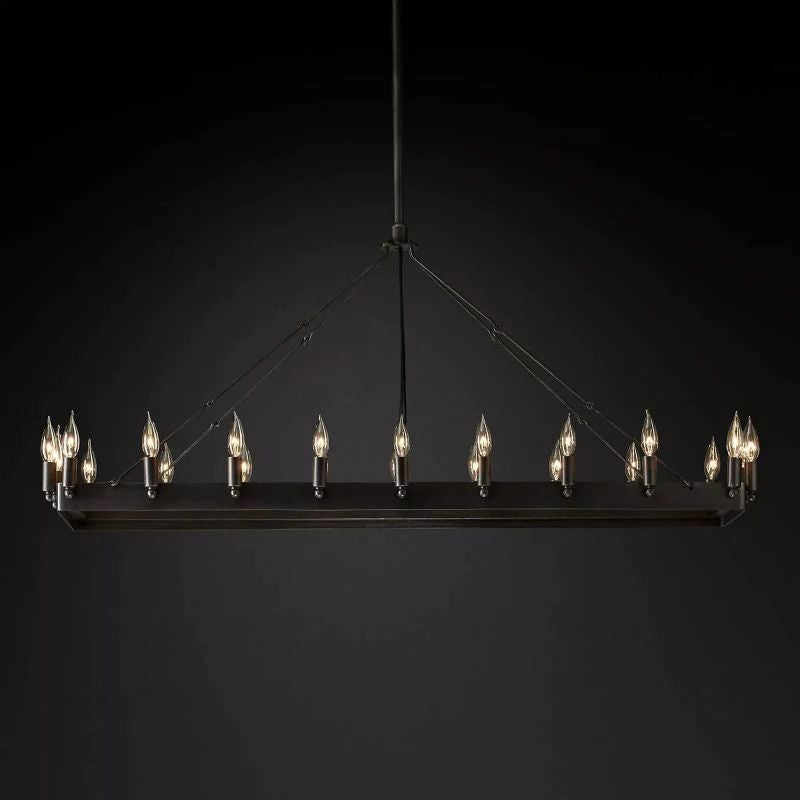 Camino Rectangle Chandelier 52"