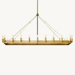 Camino Vintage Structural Rectangle Chandelier 52"