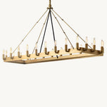 Camino Vintage Structural Rectangle Chandelier 52"