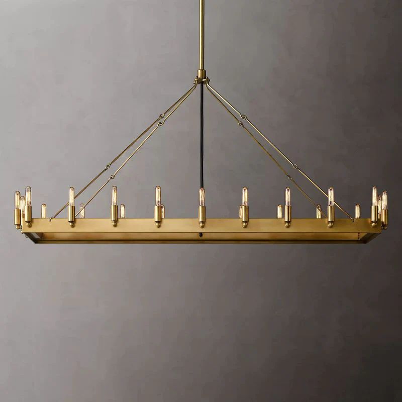 Camino Rectangle Chandelier 52"