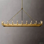 Camino Vintage Structural Rectangle Chandelier 52"