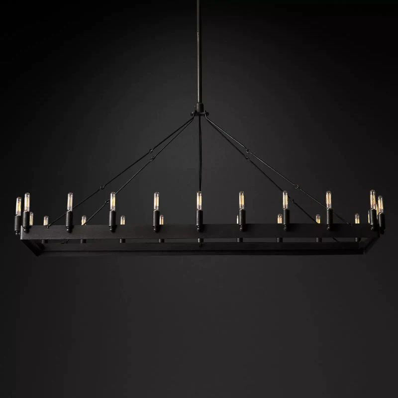 Camino Rectangle Chandelier 52"
