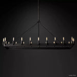 Camino Vintage Structural Rectangle Chandelier 52"