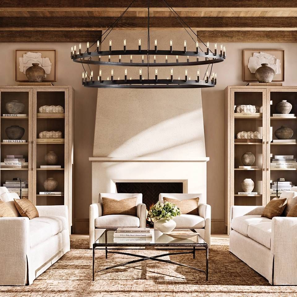 Camino Vintage Structural Two-Tier Chandelier 63"