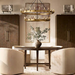 Camino Vintage Structural Two-Tier Chandelier 38"