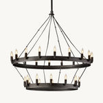 Camino Vintage Structural Two-Tier Chandelier 38"