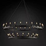 Camino Vintage Structural Two-Tier Chandelier 50"