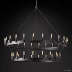 Camino Vintage Structural Two-Tier Chandelier 50"