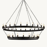 Camino Vintage Structural Two-Tier Chandelier 50"