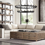 Camino Vintage Structural Two-Tier Chandelier 71"