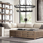Camino Vintage Structural Two-Tier Chandelier 50"