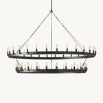 Camino Vintage Structural Two-Tier Chandelier 63"