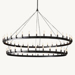 Camino Vintage Structural Two-Tier Chandelier 71"