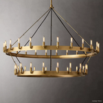 Camino Vintage Structural Two-Tier Chandelier 38"