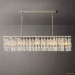 Marignan Chain Crystal Rectangle Chandelier 60"