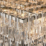 Marignan Chain Crystal Tiered Rectangle Chandelier 72"