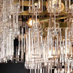 Marignan Chain Crystal Rectangle Chandelier 60"