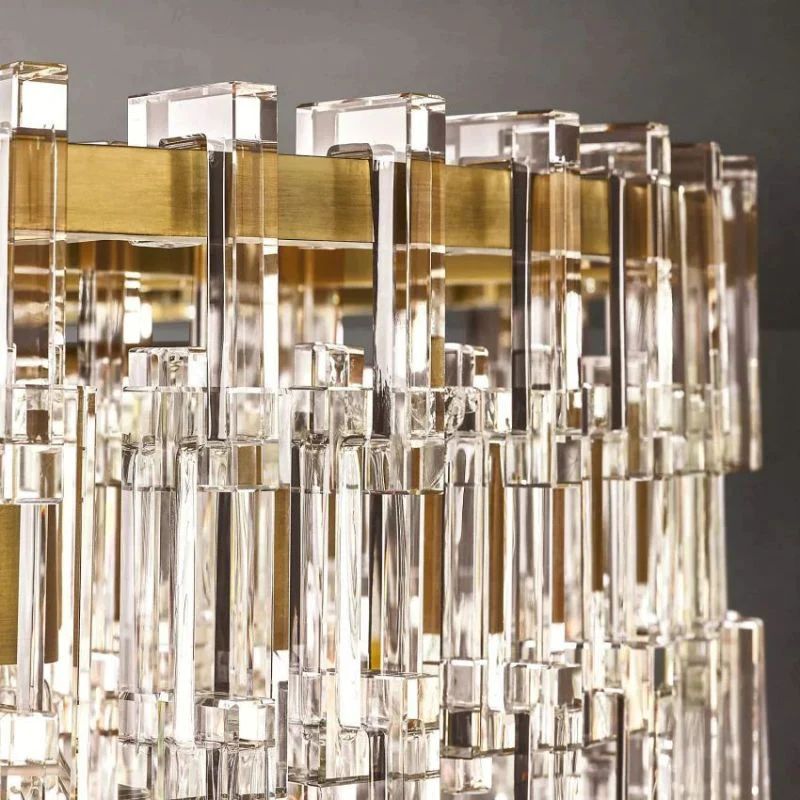 Marignan Chain Crystal Round Chandelier 36"
