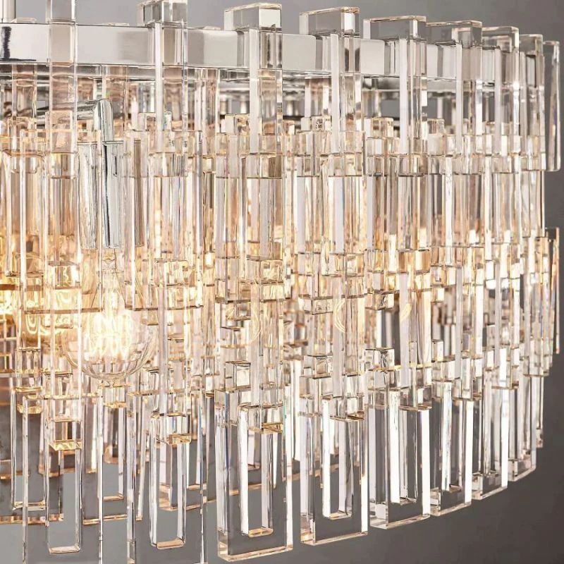 Marignan Chain Crystal Round Chandelier 36"