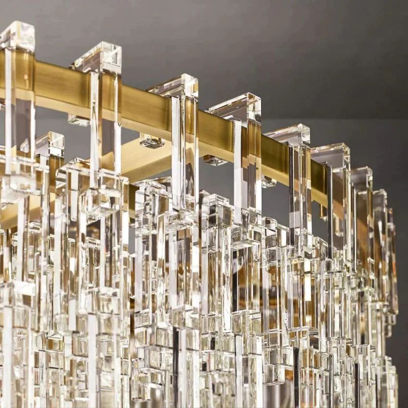 Marignan Chain Crystal Round Chandelier 48"