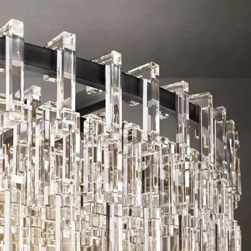 Marignan Chain Crystal Round Chandelier 60"