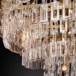 Marignan Chain Crystal Tiered Round Chandelier 36"
