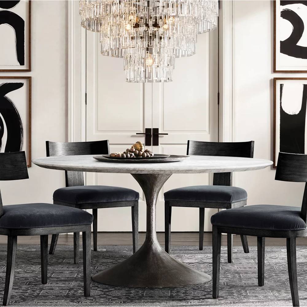 Marignan Chain Crystal Tiered Round Chandelier 36"