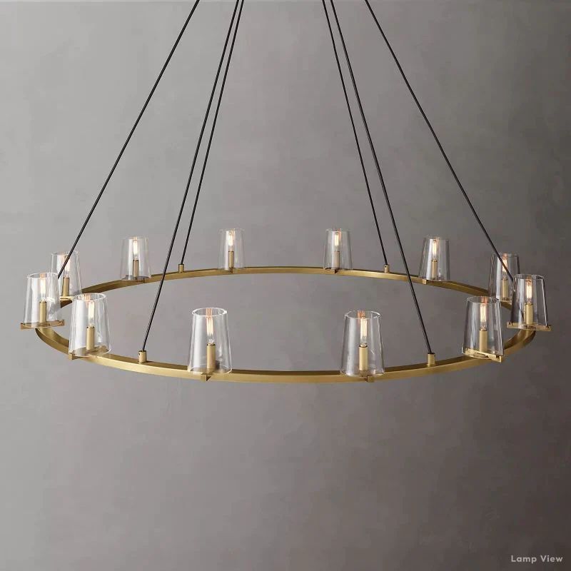 Pauillac Classic Glass Round Chandelier 60"