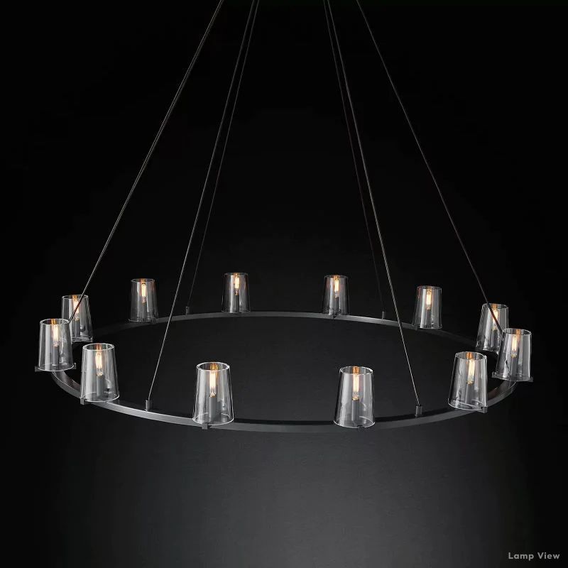 Pauillac Classic Glass Round Chandelier 60"