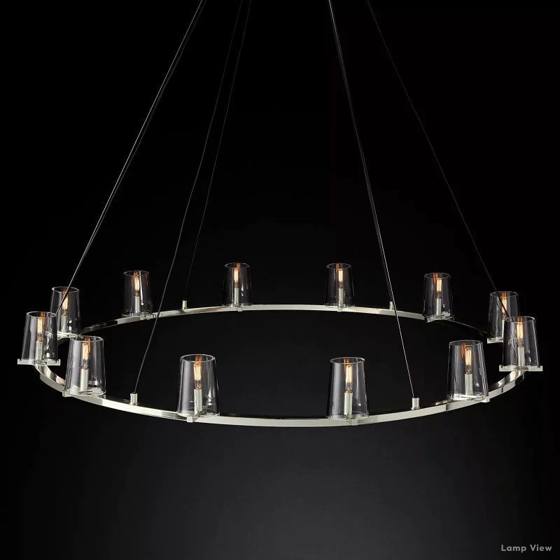 Pauillac Classic Glass Round Chandelier 60"