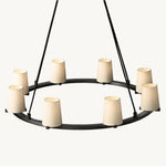 Pauillac Fabric Round Chandelier 36"