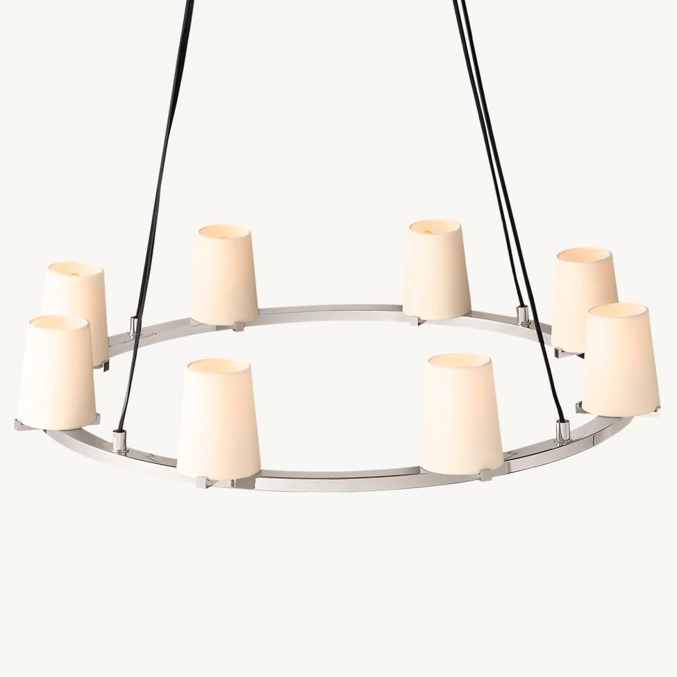 Pauillac Fabric Round Chandelier 36"