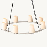 Pauillac Classic Fabric Round Chandelier 36"