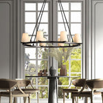 Pauillac Classic Fabric Round Chandelier 60"