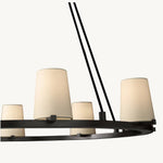 Pauillac Classic Fabric Round Chandelier 48"