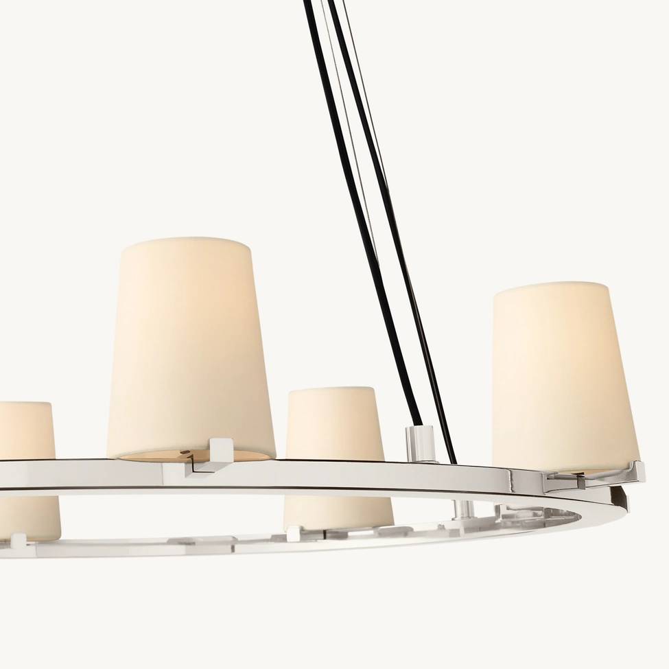 Pauillac Fabric Round Chandelier 48"