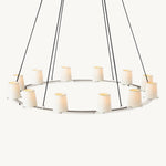 Pauillac Classic Fabric Round Chandelier 48"