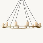 Pauillac Classic Fabric Round Chandelier 60"