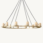 Pauillac Fabric Round Chandelier 60"