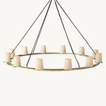 Pauillac Classic Fabric Round Chandelier 60"