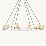 Pauillac Classic Fabric Round Chandelier 60"