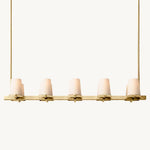 Pauillac Classic Fabric Linear Chandelier 49"
